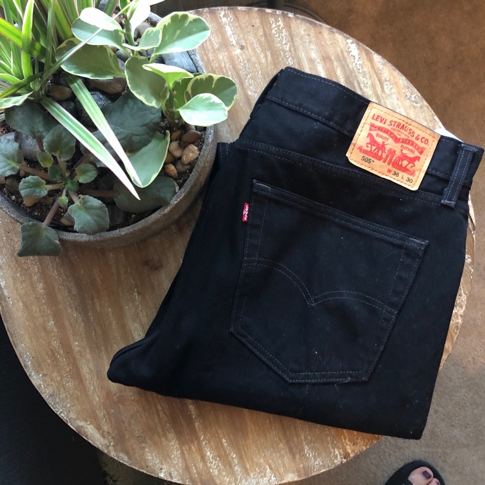 Levi 505 dark rinse jeans